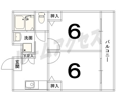 センチュリーハイツコスモ 叡山電鉄 茶山駅 京都賃貸情報ショップ ルームアクセス